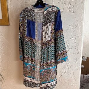 Chico's Multicolor Patterned Jacket